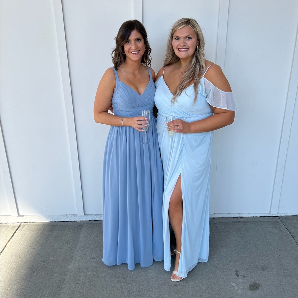 Size 8 Dusty Blue Bridesmaid Dress